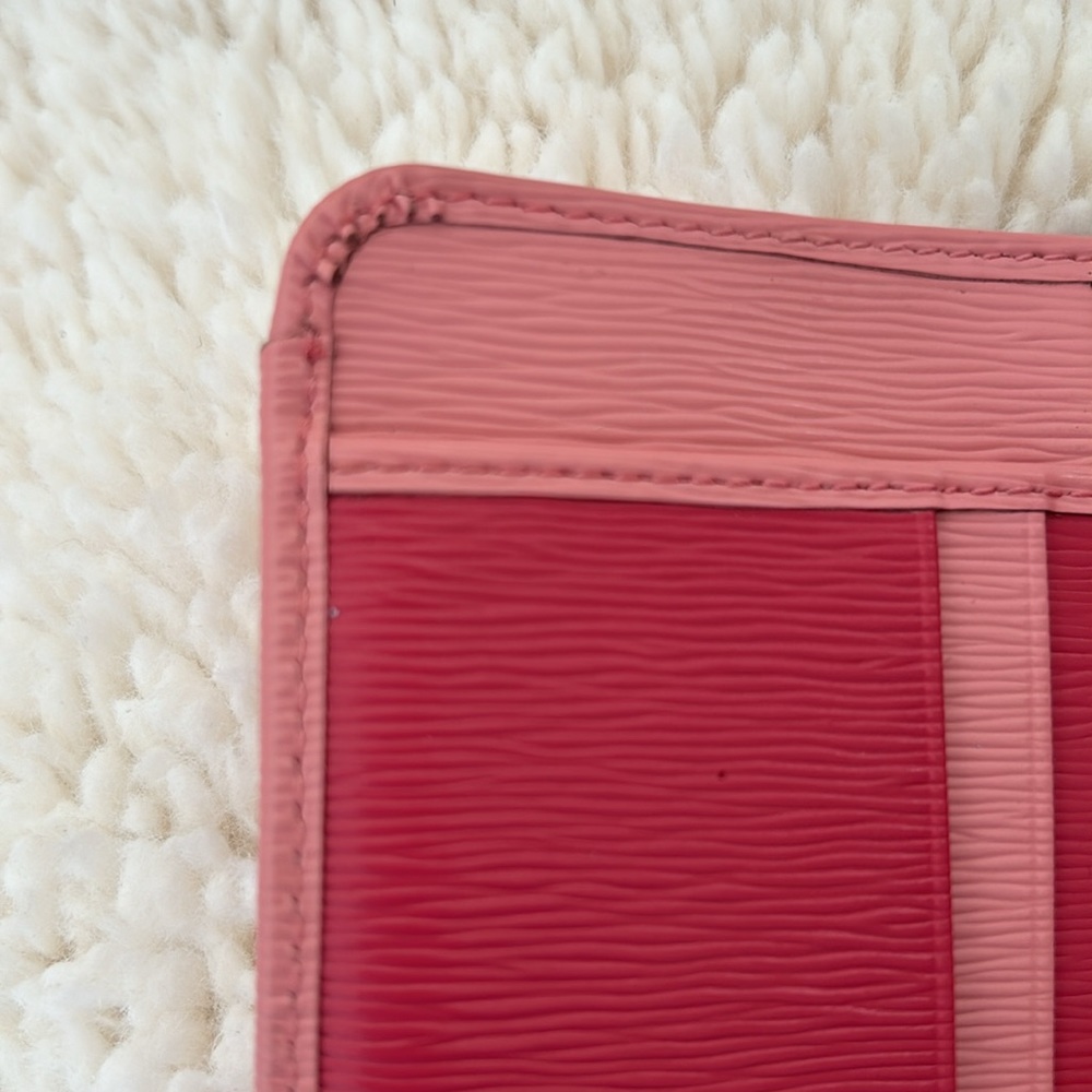 PRADA Saffiano Pink Bifold Wallet - Picture 9 of 10